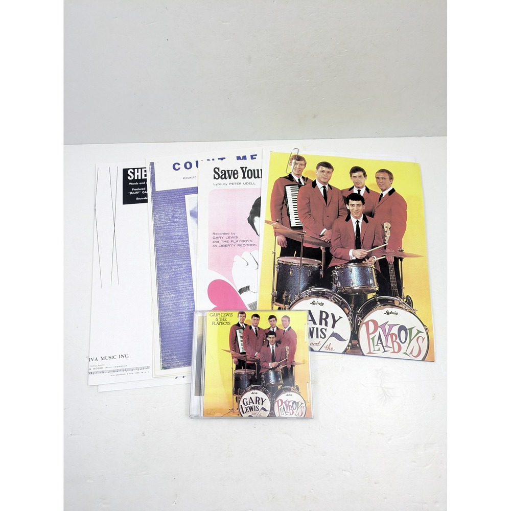 Gary Lewis and the Playboys 25 Golden Greats CD Album with Sheet‎ Music Photos